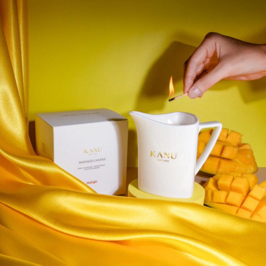 Masažna sviečka Mango